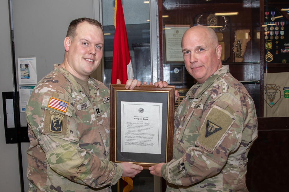 Vermont Field Artillery Casing of Colors Ceremony