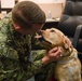 Therapy Dog Visits SURFLANT Personnel