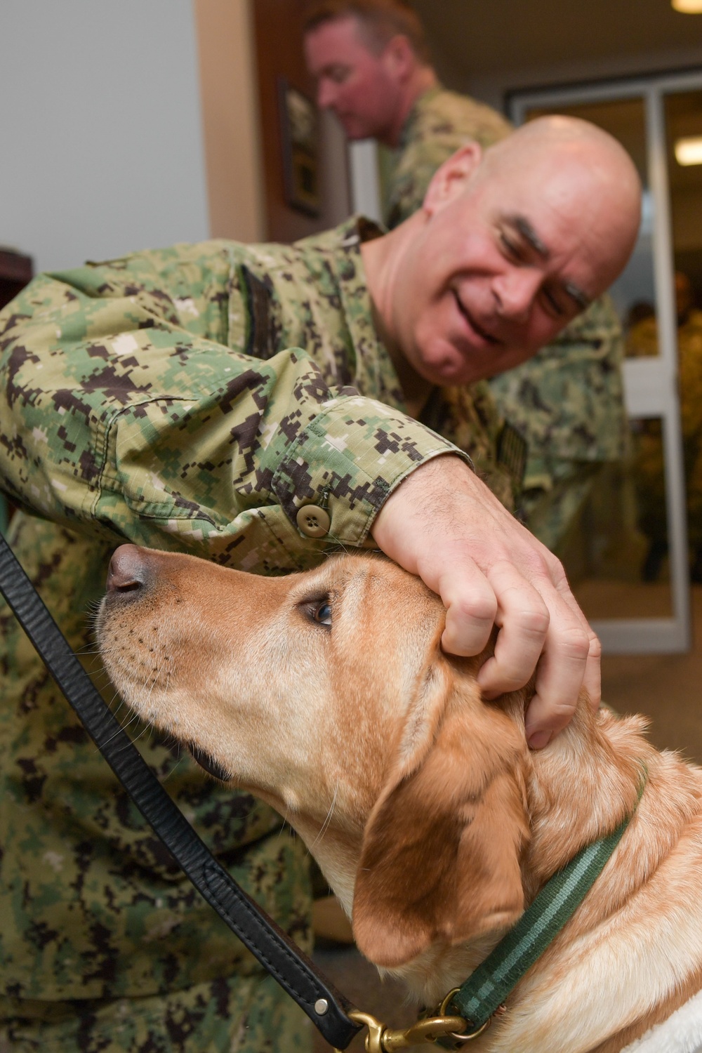 Therapy Dog Visits SURFLANT Personnel