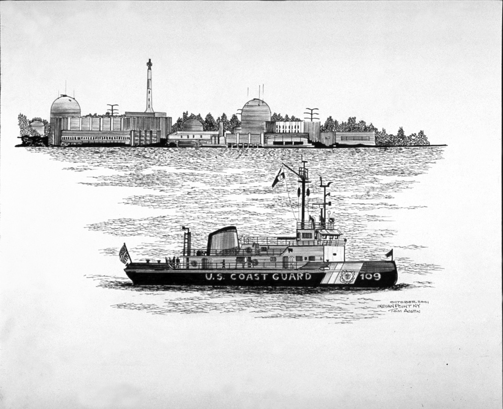 US Coast Guard Art Program 2002 Collection, Ob ID # 200215, &quot;Indian Point, NY,&quot; Tom Austin (15 of 32)