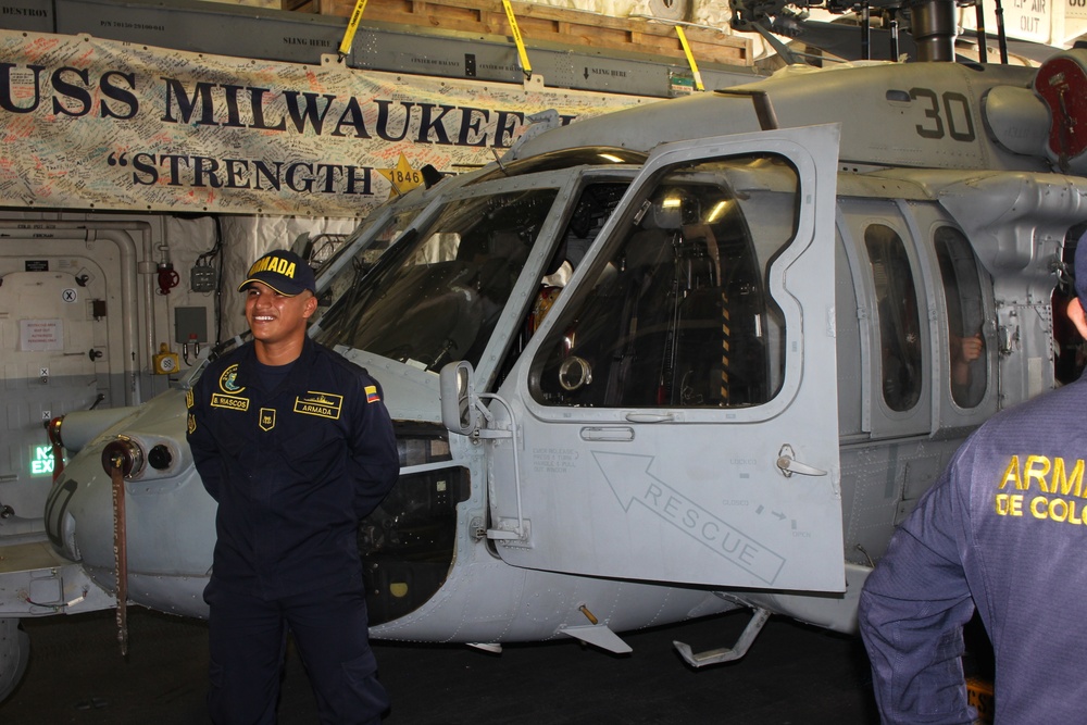 USS Milwaukee (LCS 5) visits Cartagena, Colombia