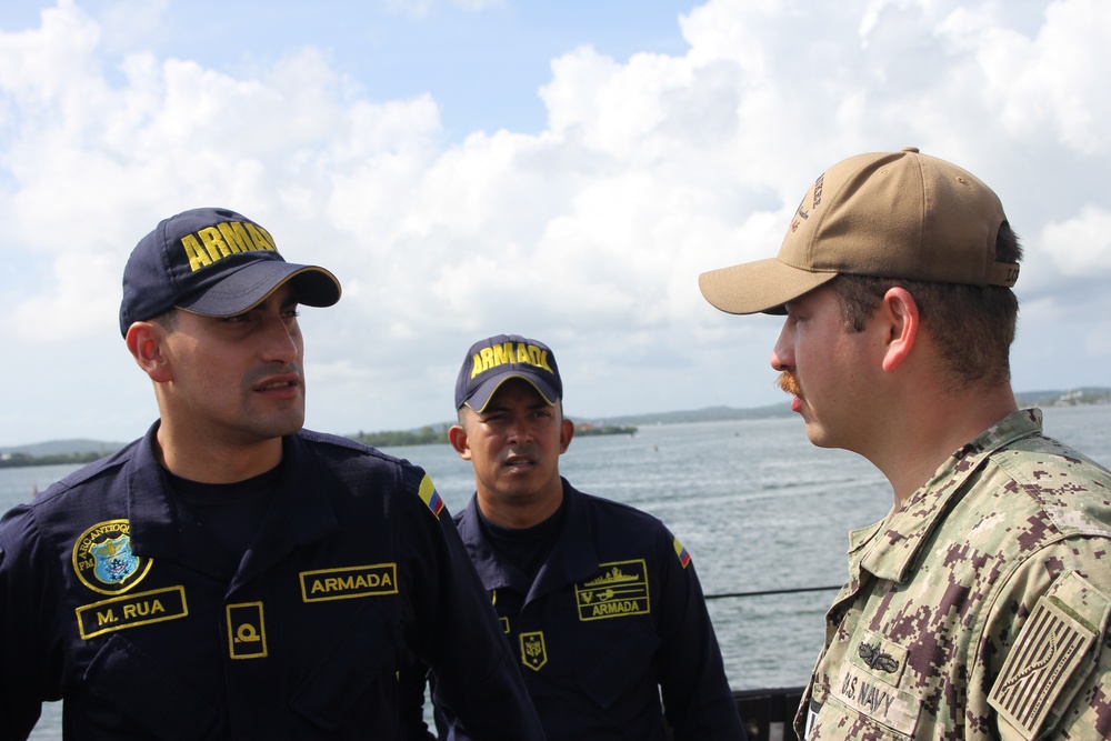 USS Milwaukee (LCS 5) visits Cartagena, Colombia