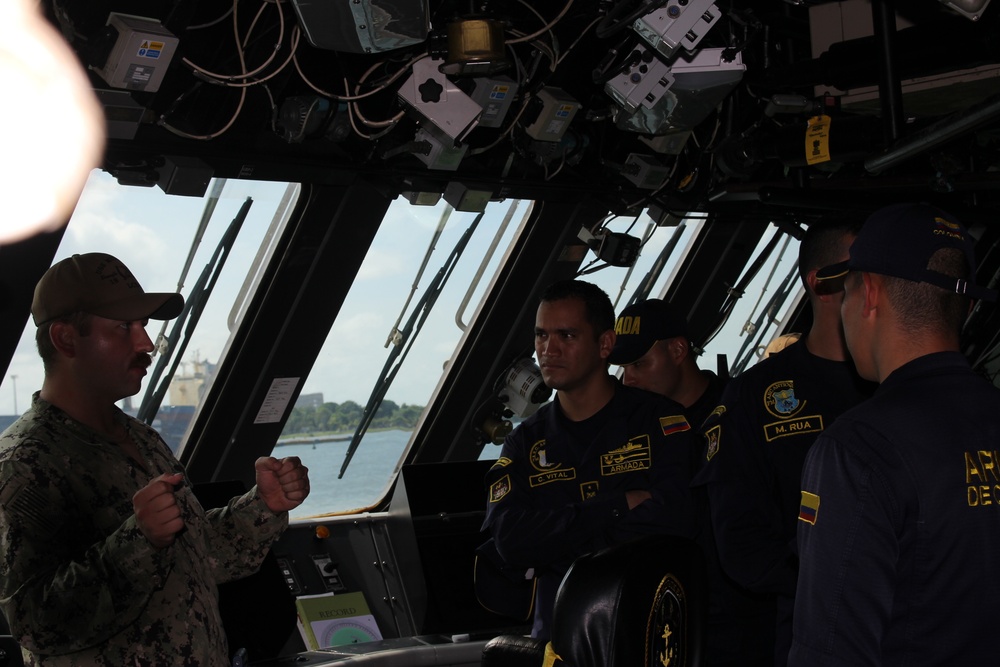 USS Milwaukee (LCS 5) visits Cartagena, Colombia