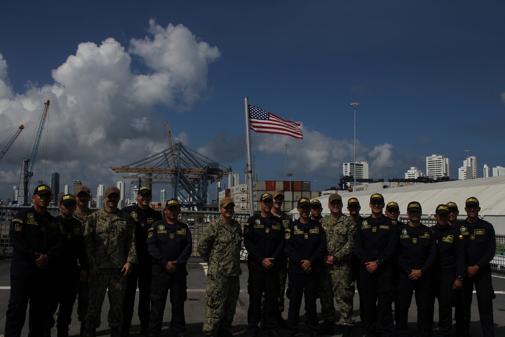 USS Milwaukee (LCS 5) visits Cartagena, Colombia