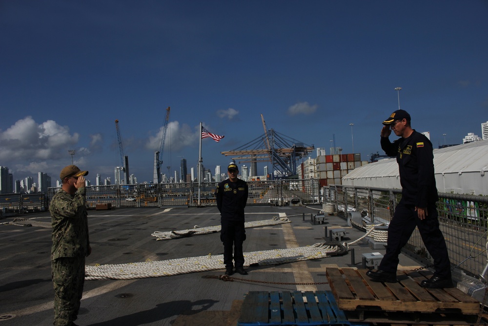 USS Milwaukee (LCS 5) visits Cartagena, Colombia