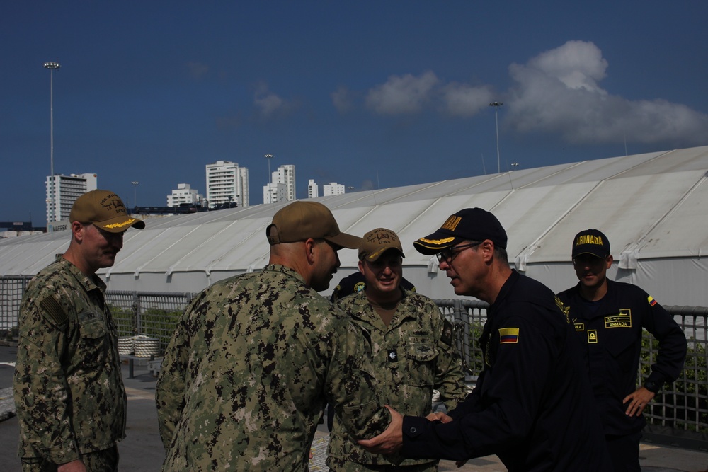 USS Milwaukee (LCS 5) visits Cartagena, Colombia