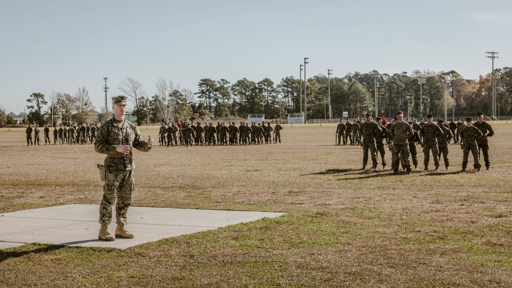 3rd Battalion, 2d Marine Regiment Change of Command