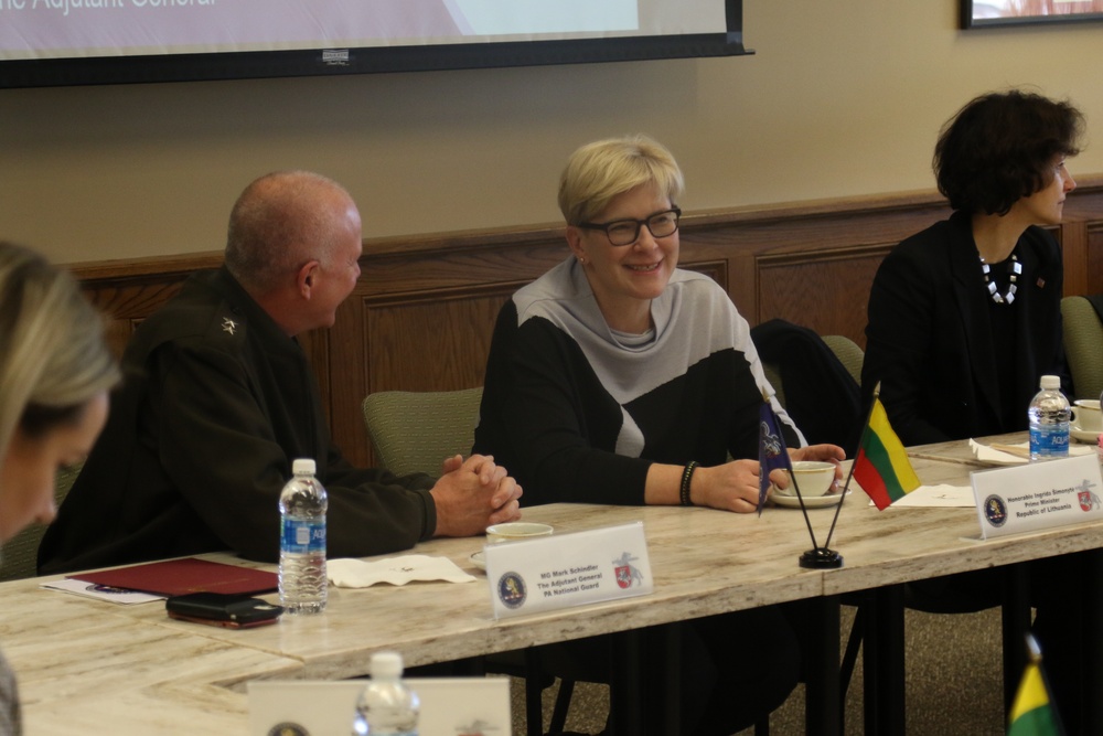Lithuania Prime Minister visits Fort Indiantown Gap