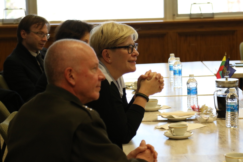 Lithuania Prime Minister visits Fort Indiantown Gap