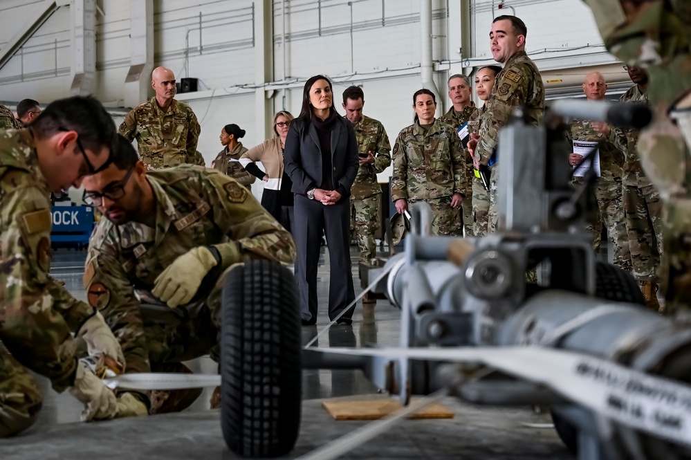 The Honorable Gina Ortiz Jones visits the 305th Air Mobility Wing