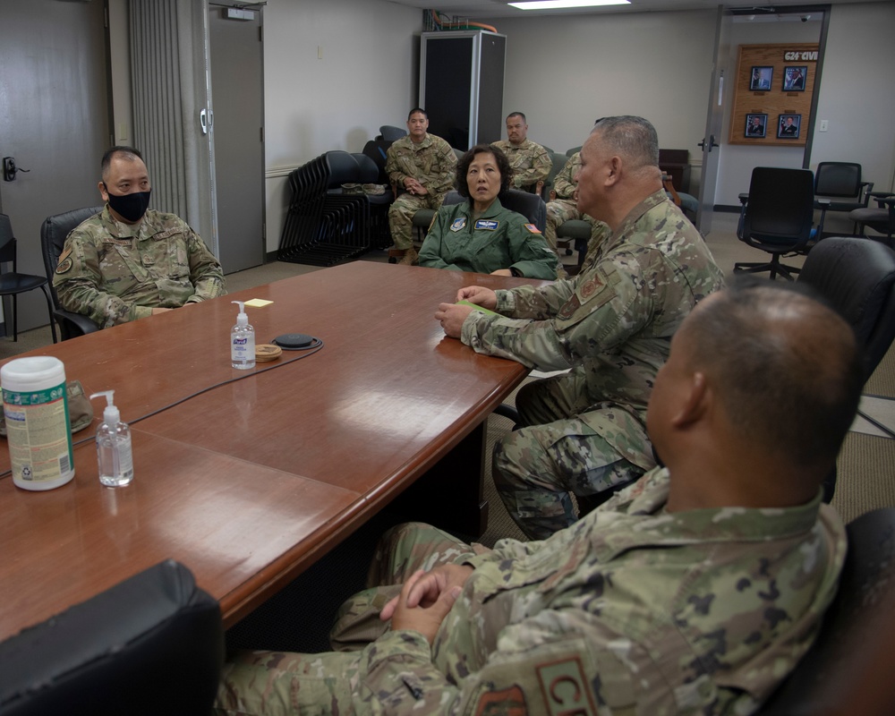 624 CES discusses mission with Brig. Gen. Sarah Russ