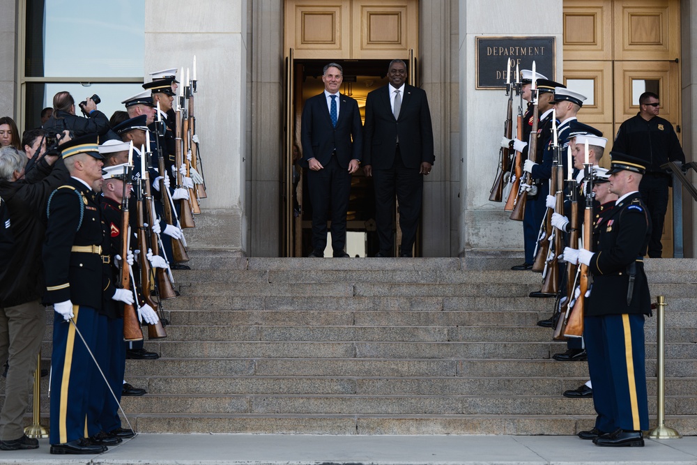 SECDEF Hosts Australian Deputy Prime Minister and Minister of Defense Richard Marles for a Bilateral Engagement