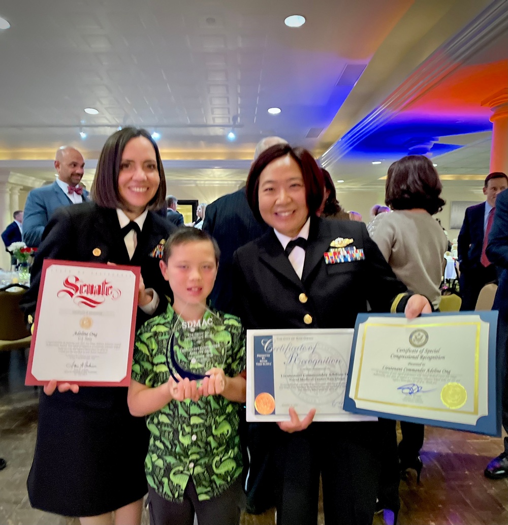 Navy Psychologist Honored at SDMAC Annual Awards Dinner