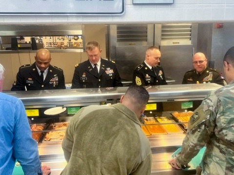 Senior leaders fulfill holiday tradition in service of Alaska Army Guard Soldiers