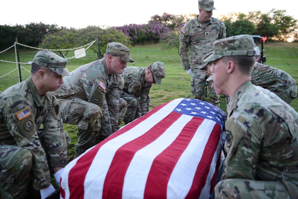 Korean War, WWII Disinterment Ceremony