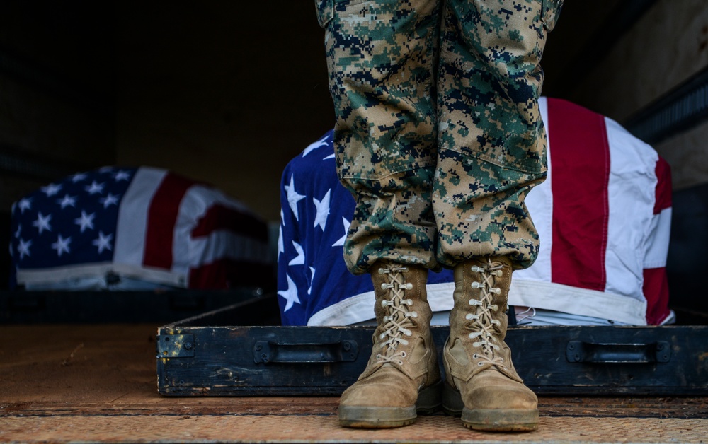 Korean War, WWII Disinterment Ceremony