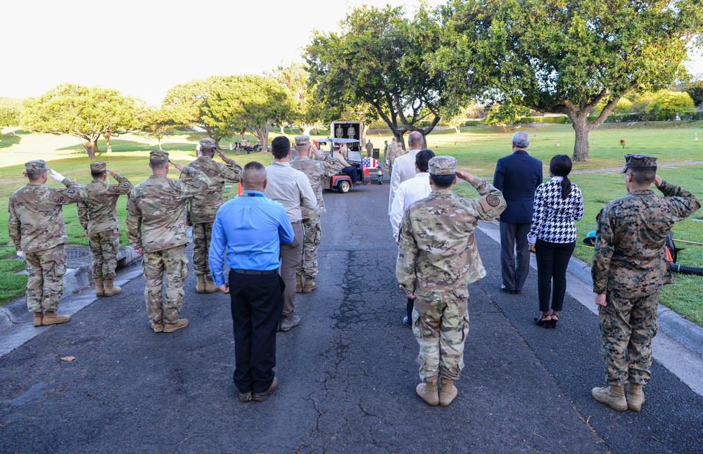 Korean War, WWII Disinterment Ceremony