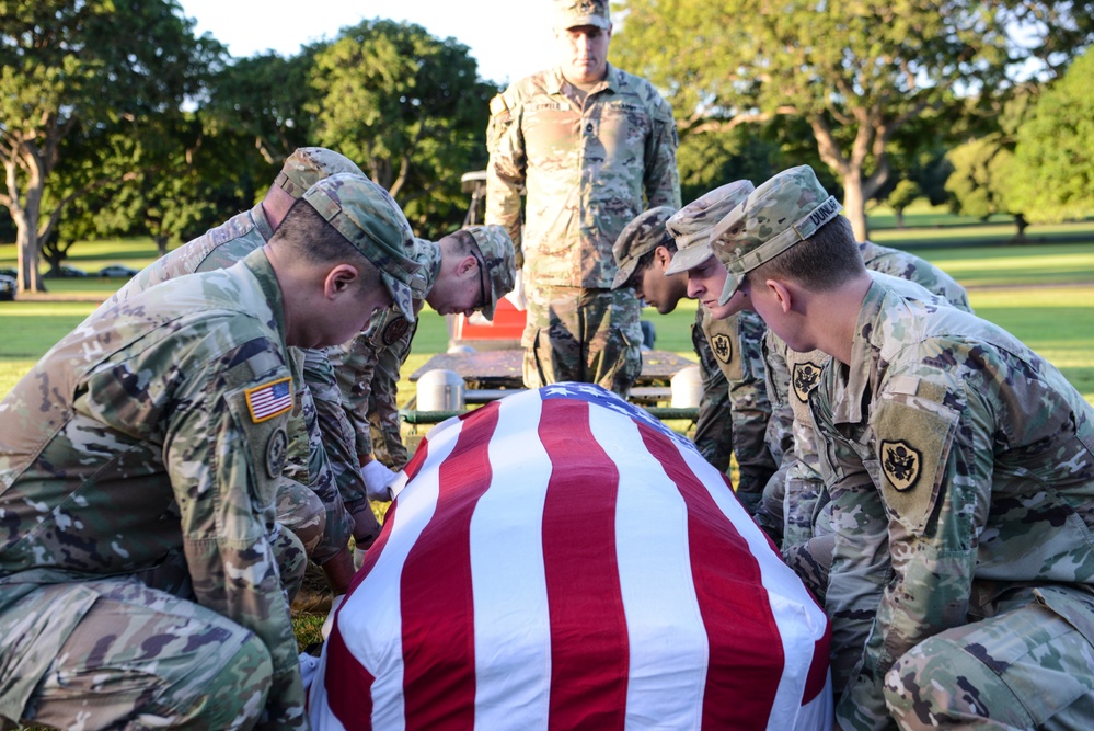 Korean War, WWII Disinterment Ceremony