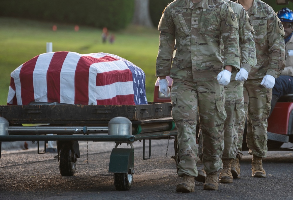 Korean War, WWII Disinterment Ceremony