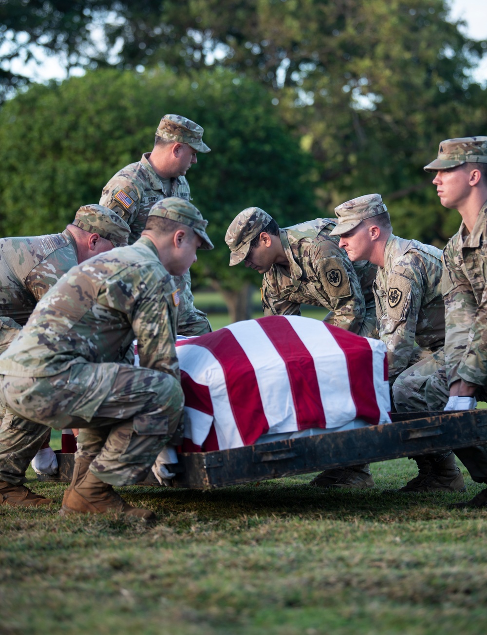 Korean War, WWII Disinterment Ceremony