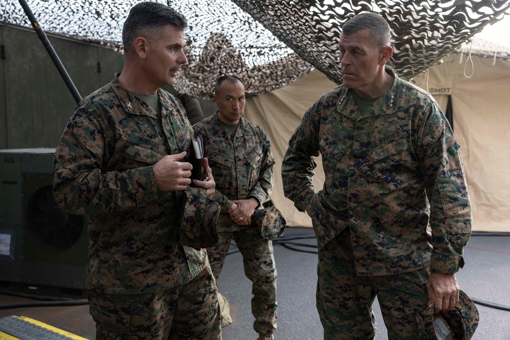Steel Knight 23: I Marine Expeditionary Force Commanding General visits the Tactical Air Command Center