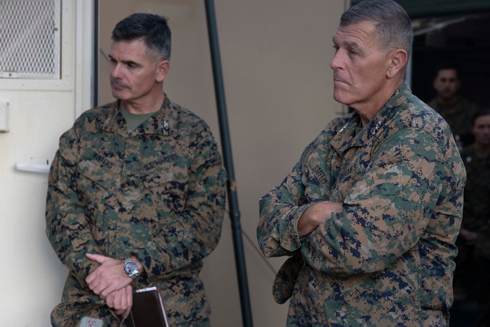 Steel Knight 23: I Marine Expeditionary Force Commanding General visits the Tactical Air Command Center