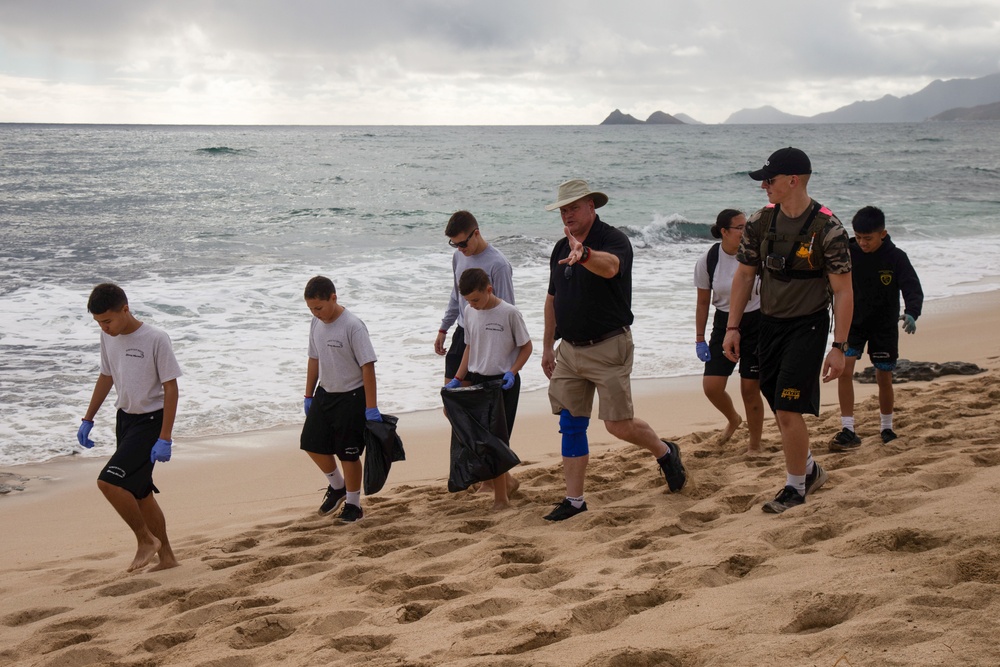 Young Marines Base Wide Cleanup