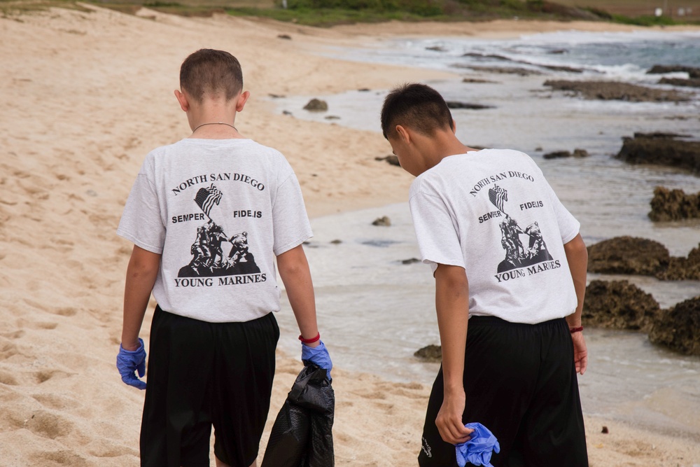 Young Marines Base Wide Cleanup