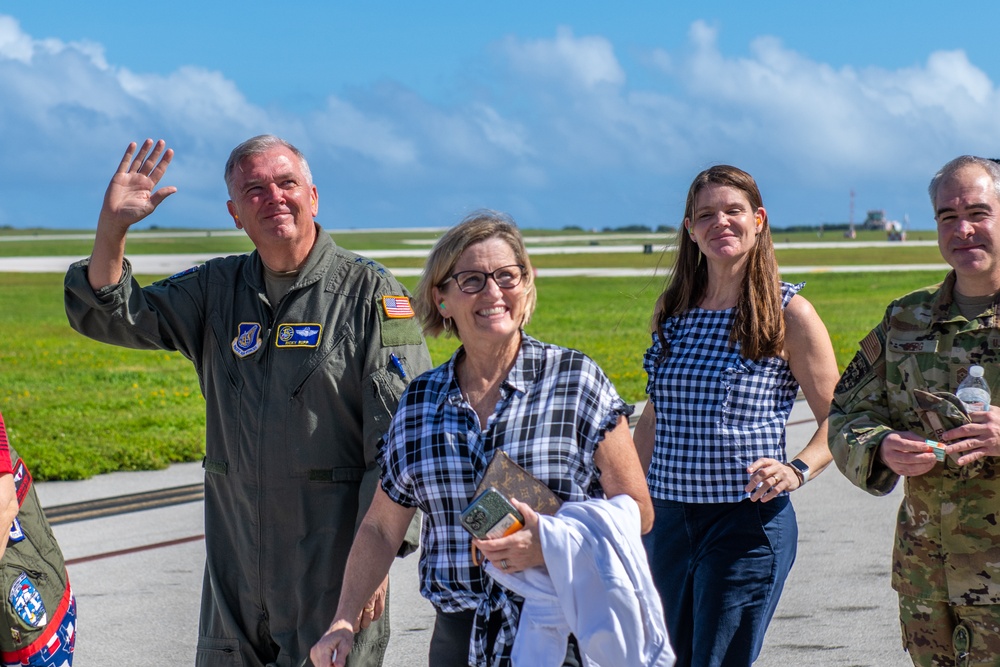 5th Air Force, United States Forces Japan, Alaskan Air Force and 11th Air Force command team drop bundles during Operation Christmas Drop 2022