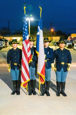 1CD Color Guard Marches in Salado Holiday Parade [Image 2 of 8]