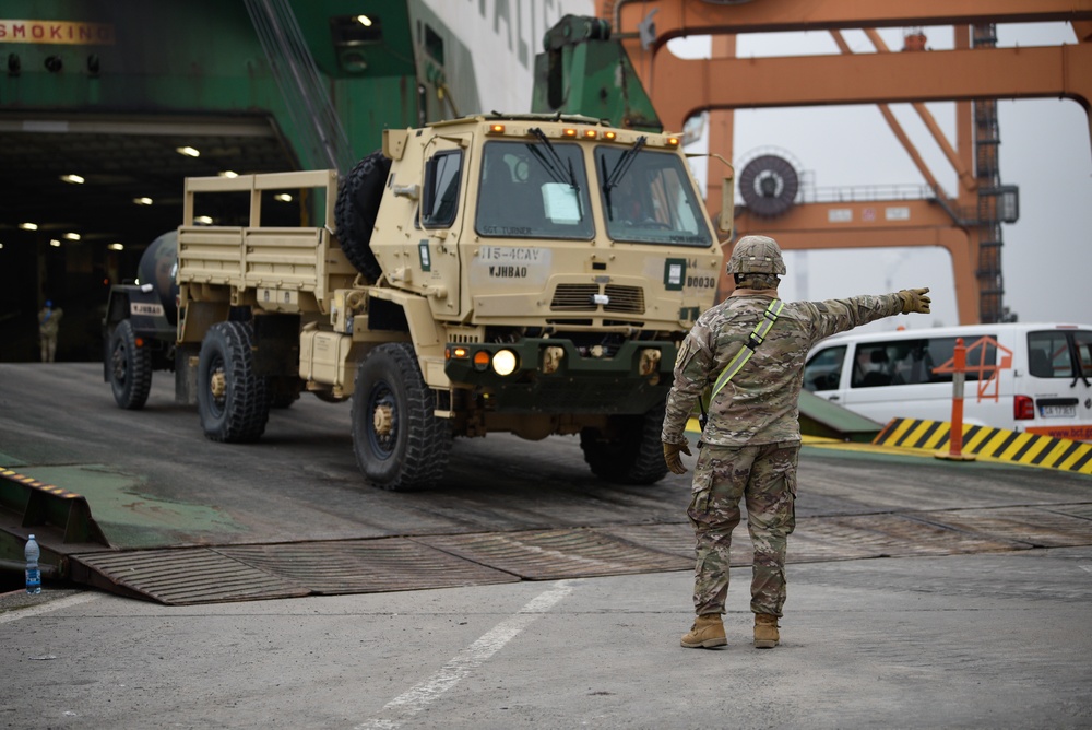 Operation “Atlantic Resolve” arrives at the Port of Gdynia