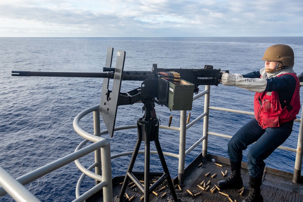 USS Ronald Reagan (CVN 76) conducts live-fire exercise