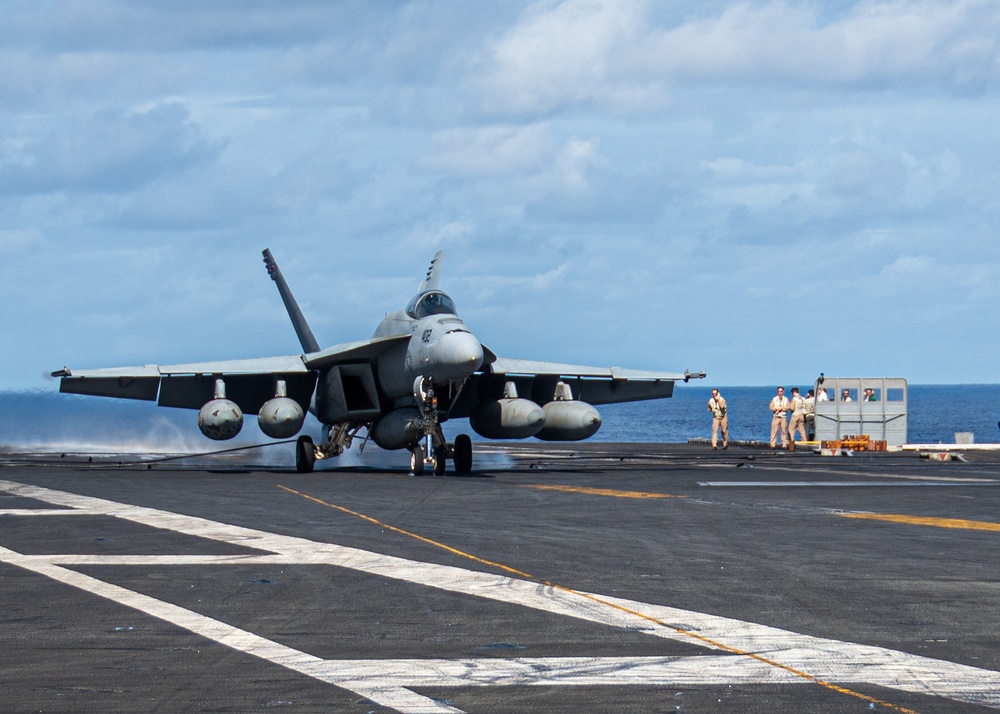 USS Ronald Reagan (CVN 76) conducts flight operations