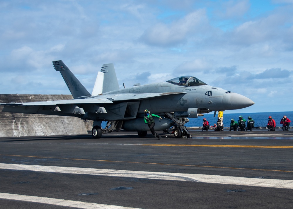 USS Ronald Reagan (CVN 76) conducts flight operations