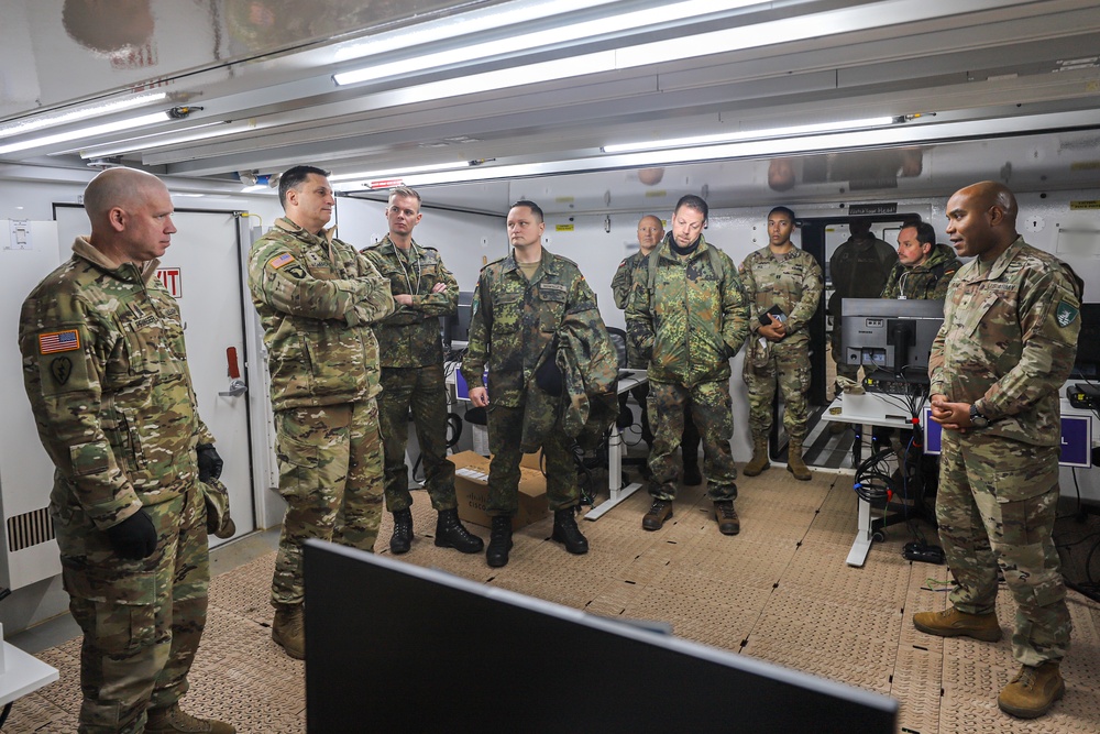 Multinational Corps Northeast leaders visit V Corps Forward Headquarters