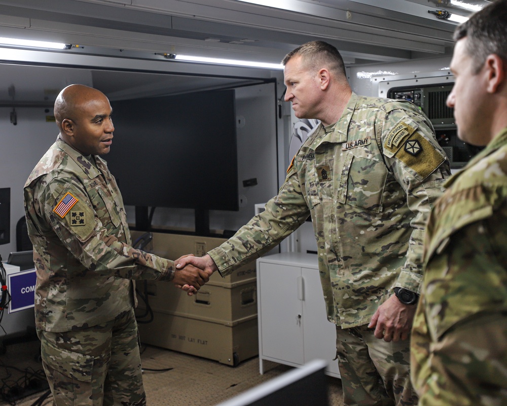 Multinational Corps Northeast leaders visit V Corps Forward Headquarters