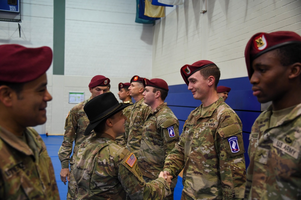 Sky Soldiers conduct Patching Ceremony