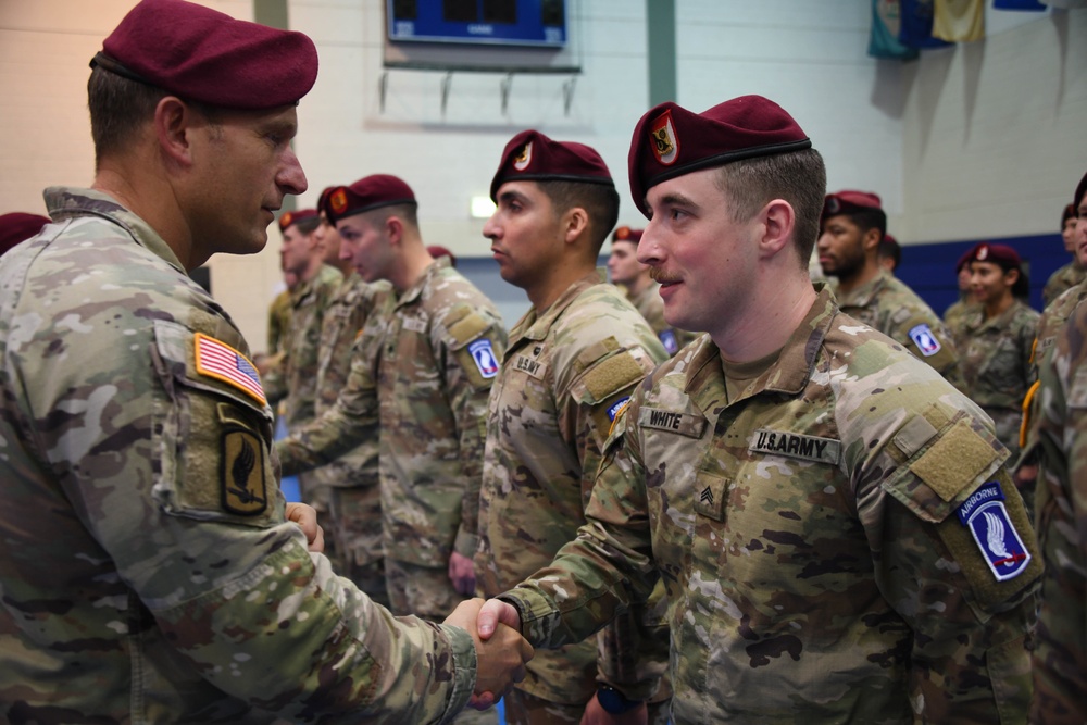 Sky Soldiers conduct Patching Ceremony