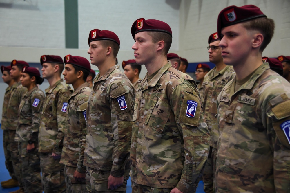 Sky Soldiers conduct Patching Ceremony