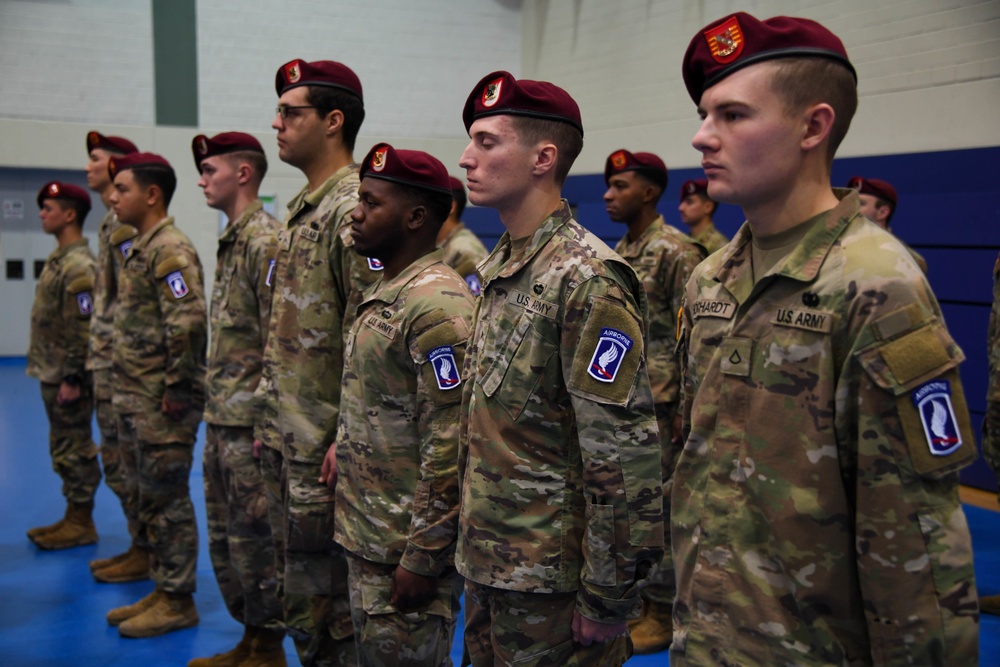 Sky Soldiers conduct Patching Ceremony