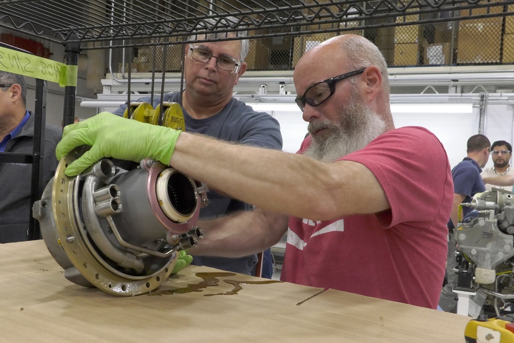 FRCE conducts test run of CH-53K engine disassembly