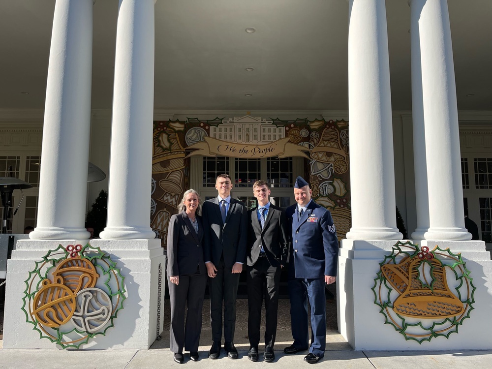 Nebraska National Guard family visits White House