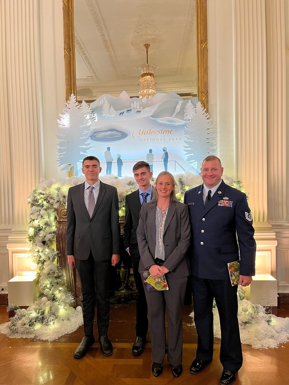 Nebraska National Guard family visits White House