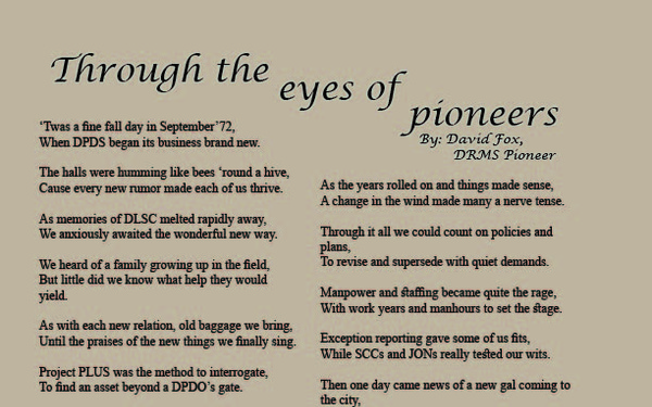 Through the eyes of pioneers