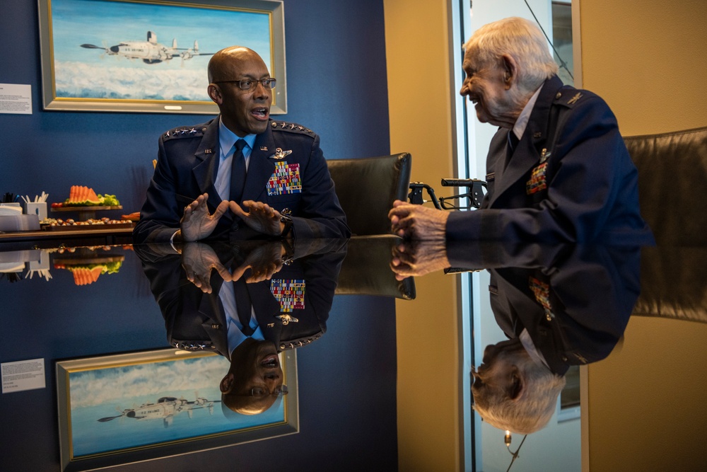 CSAF promotes retired WWII triple ace fighter pilot to brigadier general