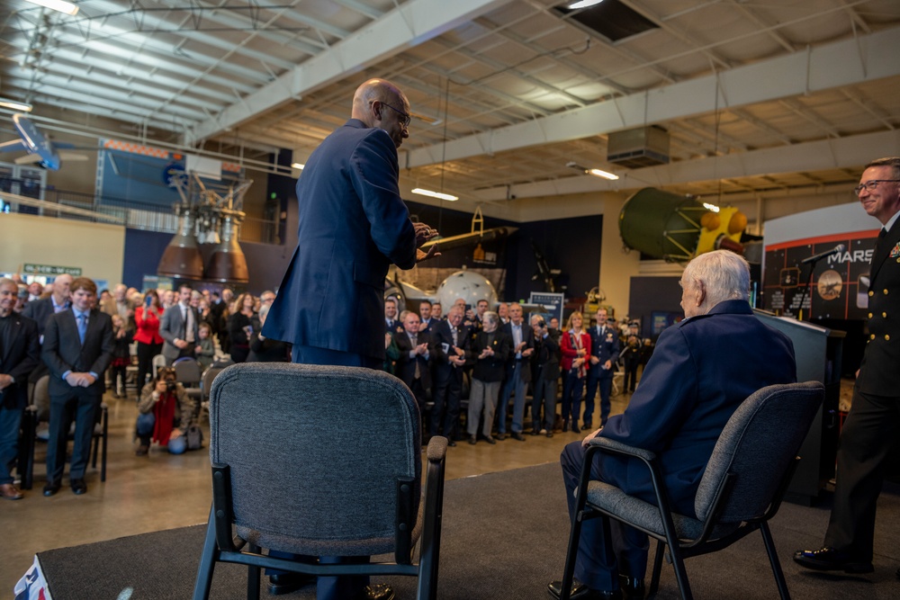 CSAF promotes retired WWII triple ace fighter pilot to brigadier general