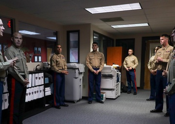 Brig. Gen. Walker M. Field and Sgt. Maj. Edwin A. Mota visit Recruiting Station Columbia