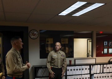 Brig. Gen. Walker M. Field and Sgt. Maj. Edwin A. Mota visit Recruiting Station Columbia