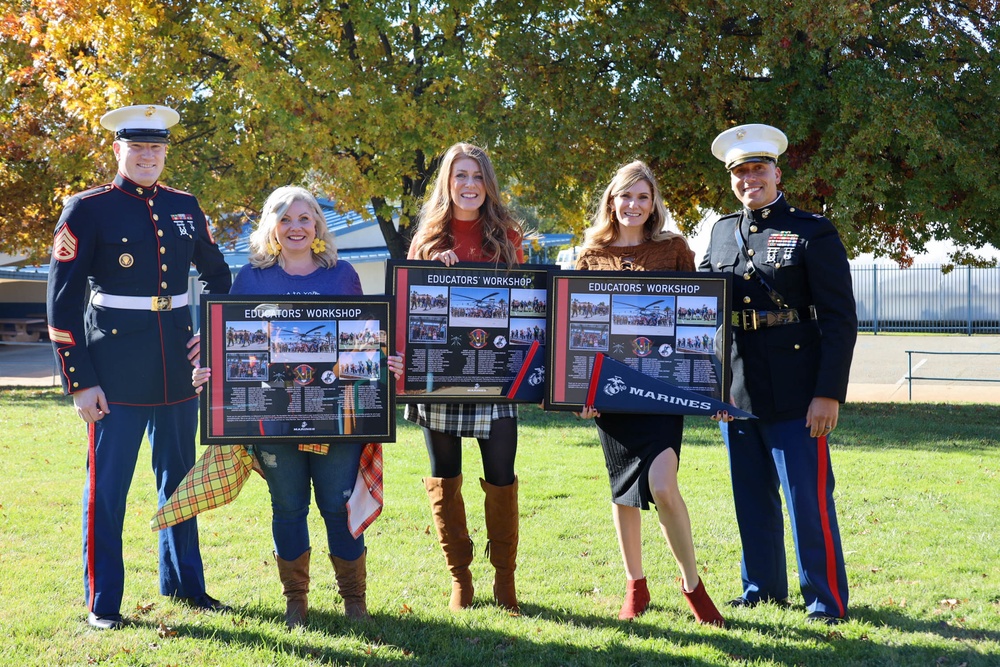 Sacramento Marines Recognize Educators for Attending Educators’ Workshop