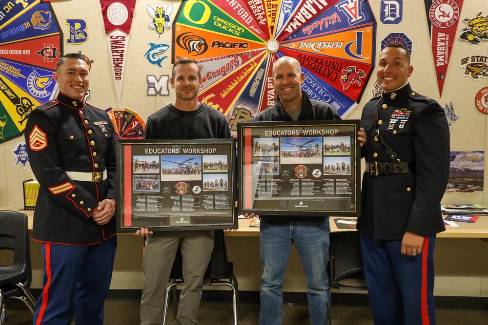 Sacramento Marines Recognize Educators for Attending Educators’ Workshop
